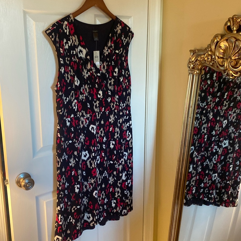 Ann Taylor sleeveless wrap dress size large NWT L